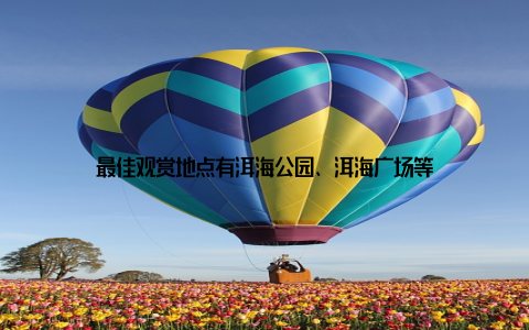 最佳观赏地点有洱海公园、洱海广场等