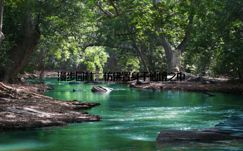 漫步园林, 仿佛置身于仙境之中