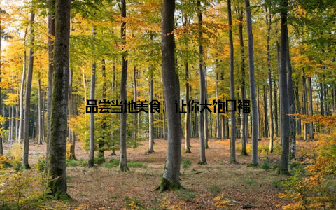 品尝当地美食, 让你大饱口福