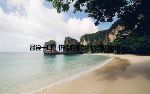 品尝一口, 仿佛能感受到大漠的豪迈