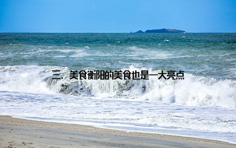 三、美食衡阳的美食也是一大亮点